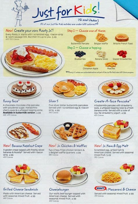 Menu at IHOP restaurant, New York City, 817 Allerton Ave