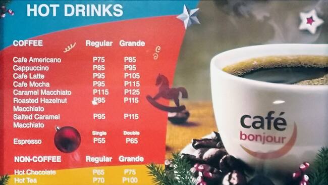 Cafe Bonjour Menu Menu For Cafe Bonjour Bonifacio Global City uig City