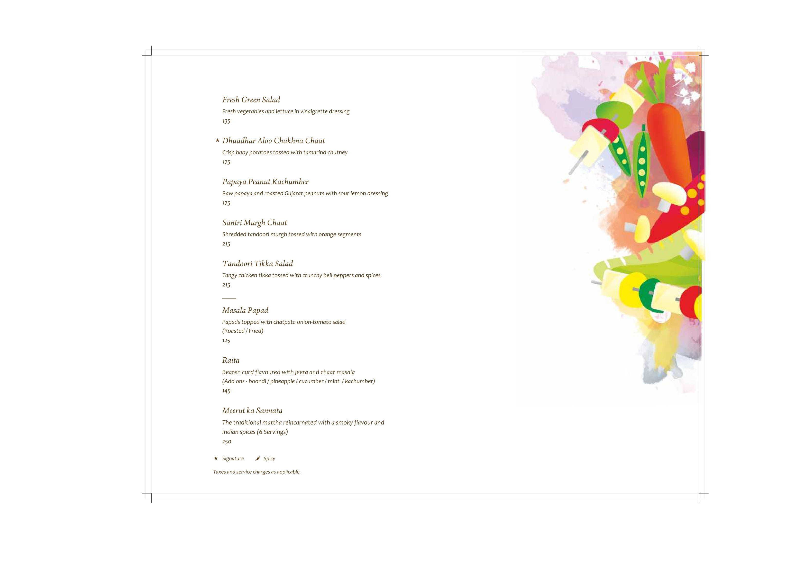 THE NAMAK CO. - Previously The Yellow Chilli menu