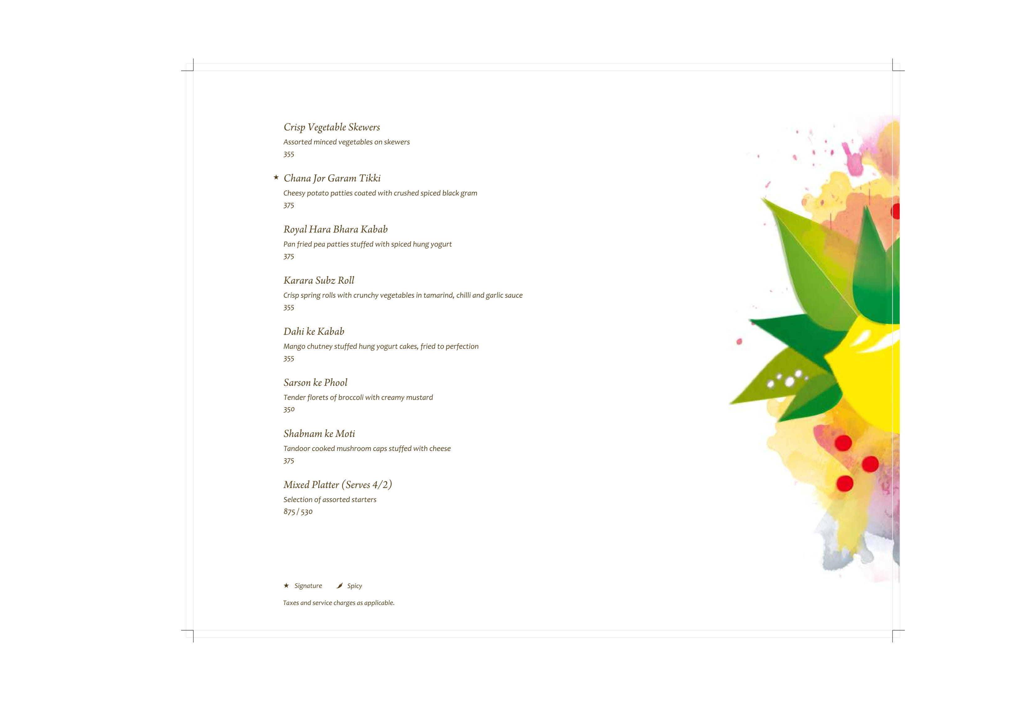 THE NAMAK CO. - Previously The Yellow Chilli menu