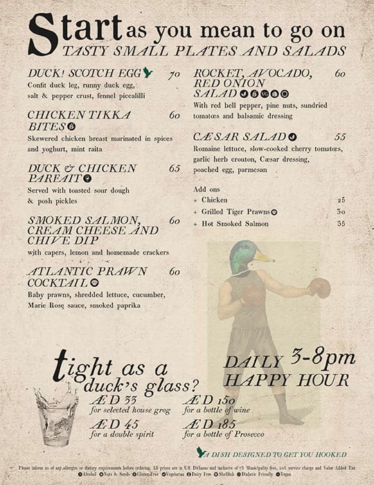 The Duck Hook Menü, The Duck Hook, Dubai Hills, Dubai için Menü Zomato