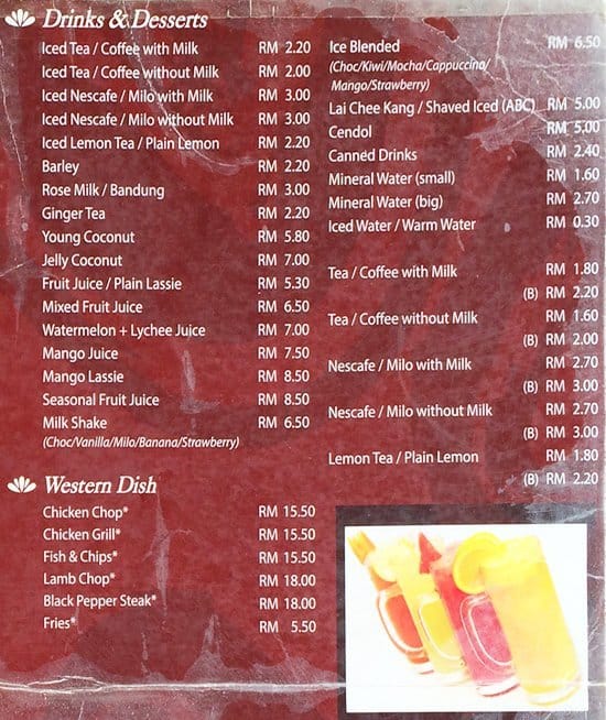 Syed Bistro Menu Menu For Syed Bistro Pj New Town Selangor