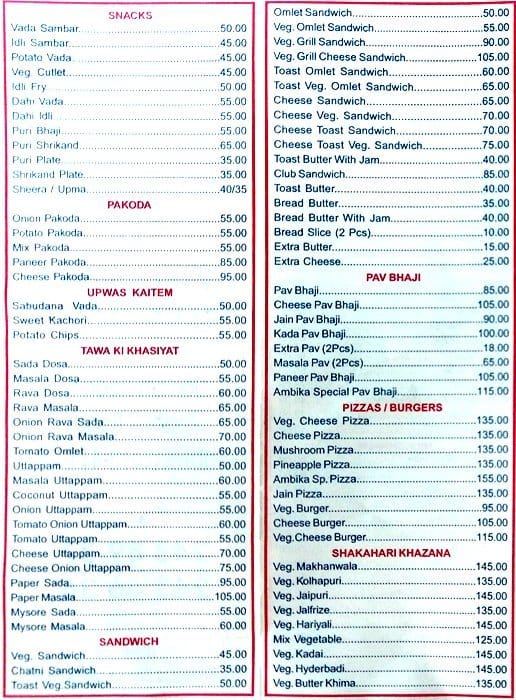 Awesome 40 Modern Cafe Dombivli Menu Card