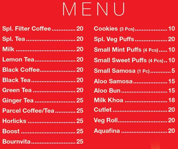 Madras Coffee House Menu Menu For Madras Coffee House Ramapuram Chennai