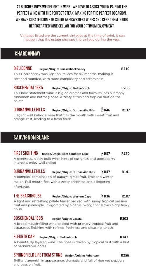 Butcher Boys Menu, Menu for Butcher Boys, Windermere, Durban - Zomato SA