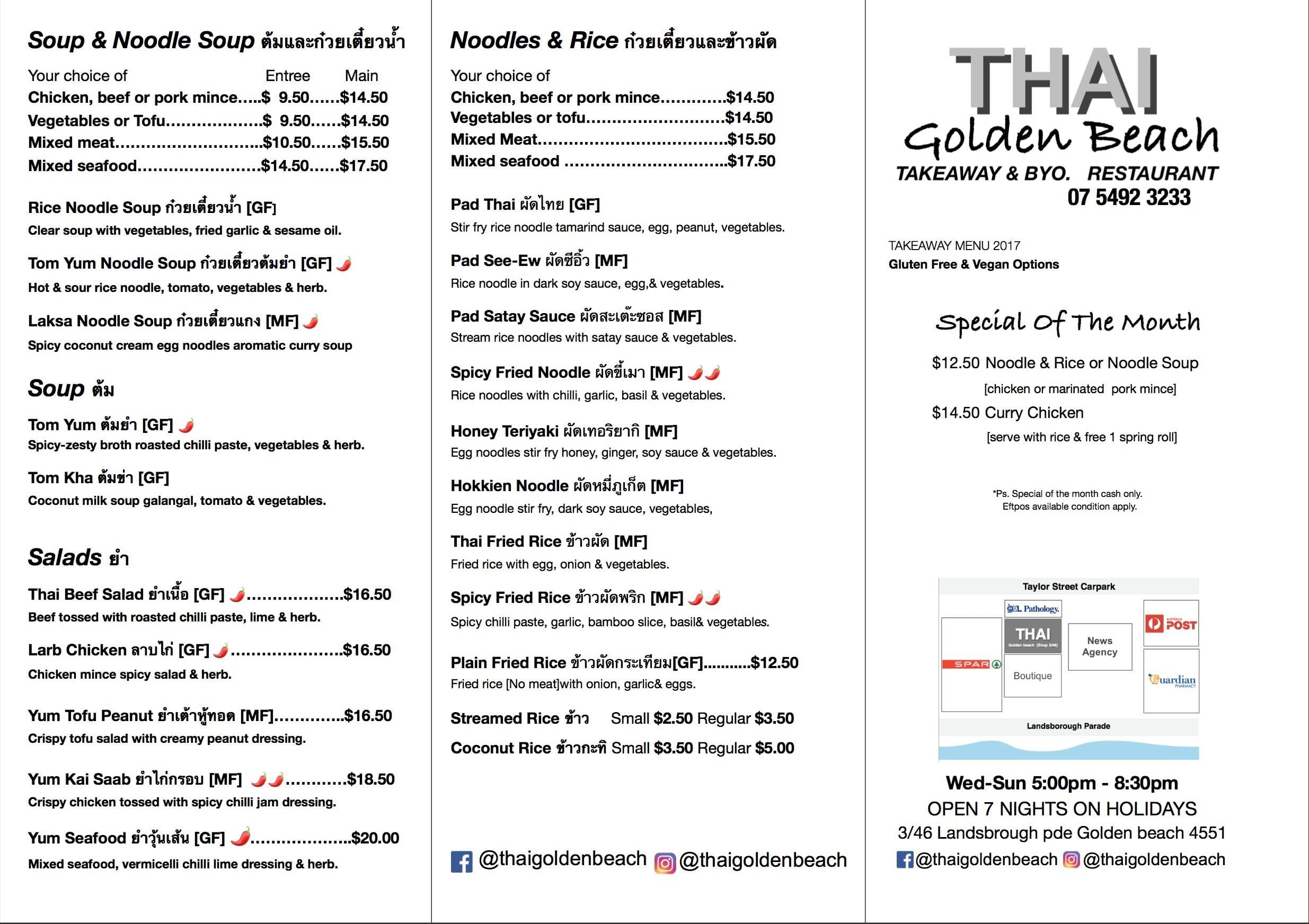 Thai Golden Beach Menu Menu For Thai Golden Beach Golden Beach   A25c9efdaffd42ba5707833150554d73 