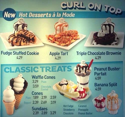 Dairy Queen (Treat) menu