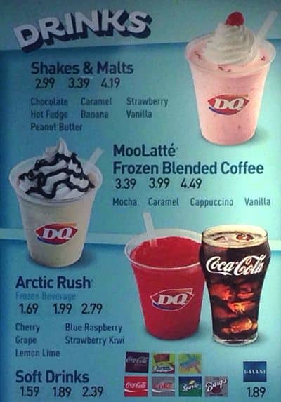 Dairy Queen (Treat) menu