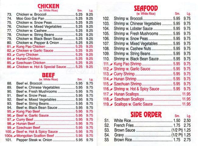 Carta de Chef King
