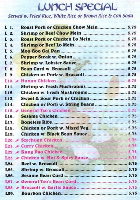 Carta de Chef King