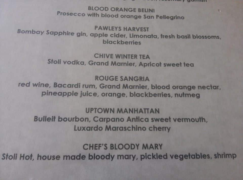 Chive Blossom Menu, Menu for Chive Blossom, Pawleys Island, Myrtle ...