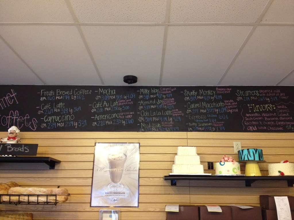 Menu at Baker's Sweets Bistro & Bakery, Sumter, Alice Dr