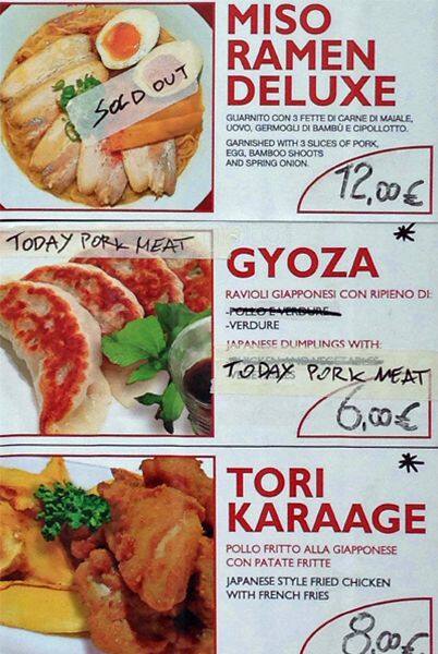 Menu di Zen Express 