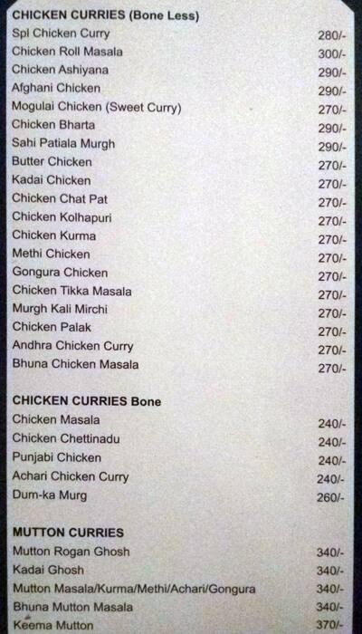 Hyderabad Spice menu