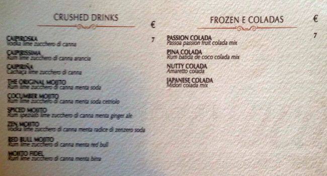 Menu de Primo Cafe Gourmet