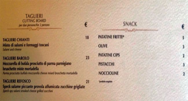 Menu de Primo Cafe Gourmet