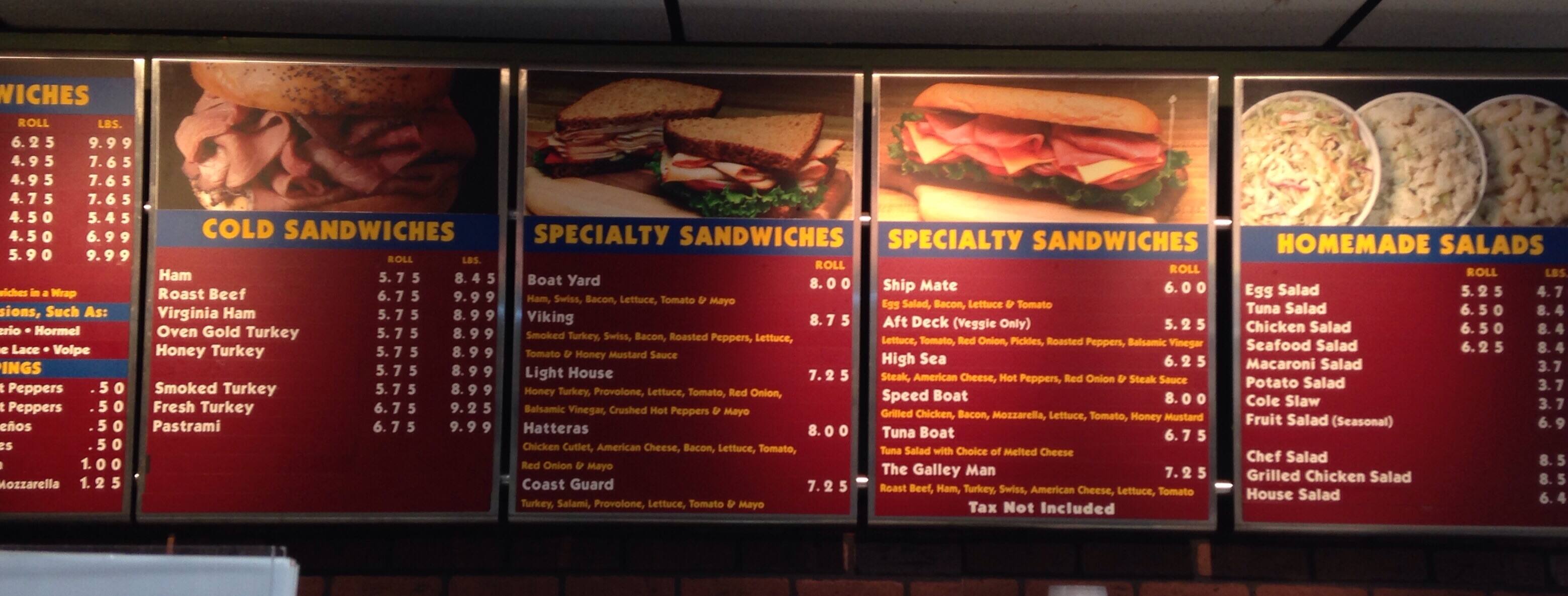 Shore Acres Deli Menu, Menu for Shore Acres Deli, Mamaroneck