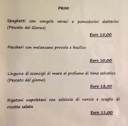 Menu di Mimi 