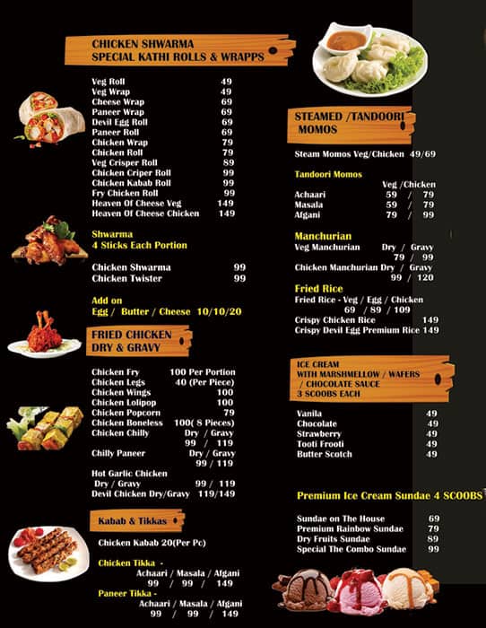 Menu at The Combo, Dehradun, 116, Post Office Rd