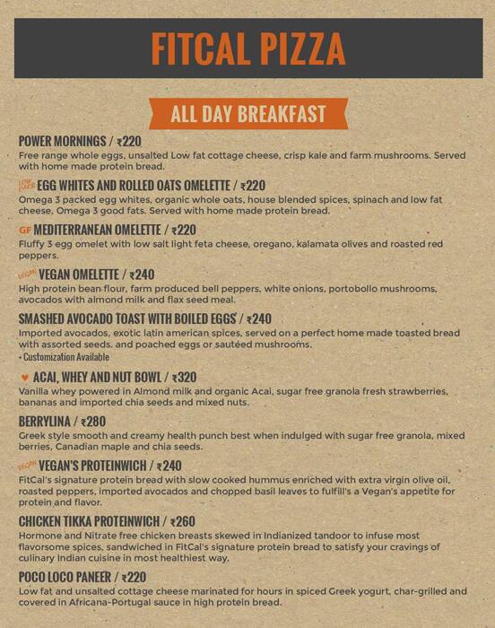 FitCal Pizza, Sushant Lok, Gurgaon Zomato FitCal Pizza, Sushant Lok, Gurgaon Zomato