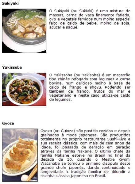 Sushi Kiyo cardápio