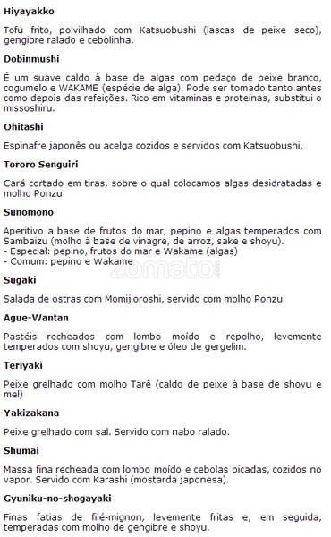 Sushi Kiyo cardápio