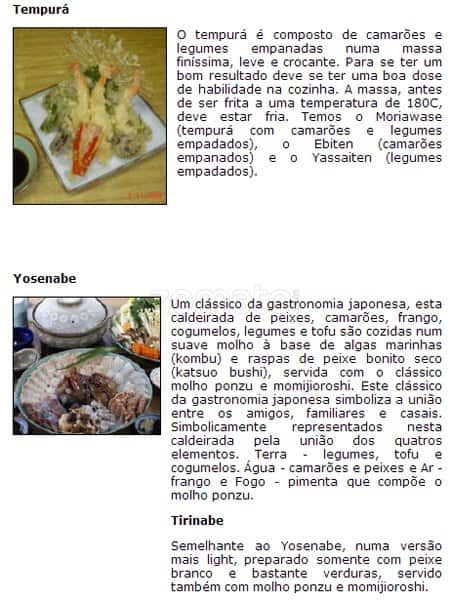 Sushi Kiyo cardápio