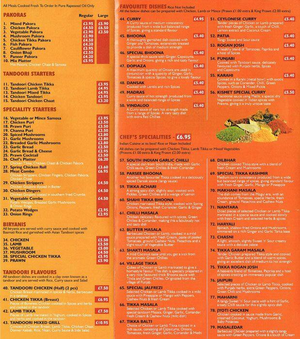 New Kismet Menu, Menu for New Kismet, Parkhead, Glasgow Zomato UK