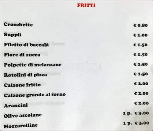 Menu di Bufala & Pachino 