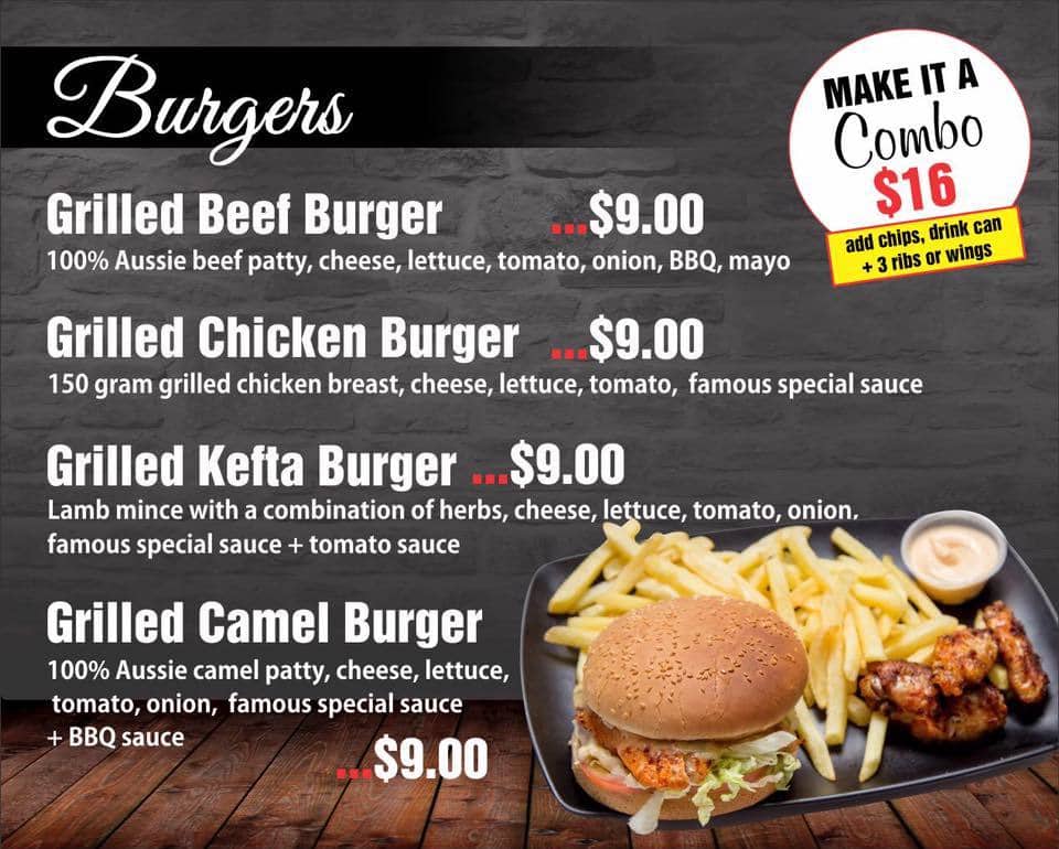 Menu at Sydneys Wings And Things restaurant, Bankstown