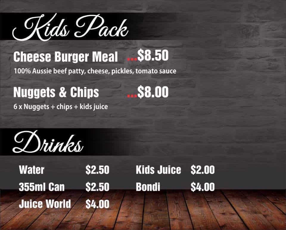 Menu at Sydneys Wings And Things restaurant, Bankstown