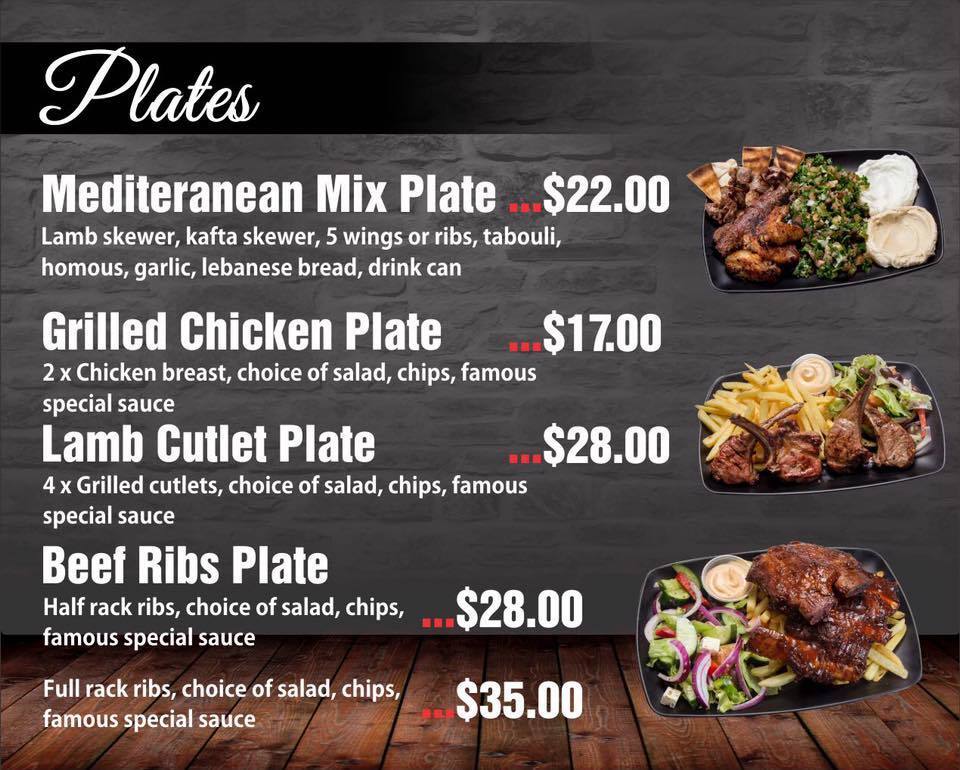 Menu at Sydneys Wings And Things restaurant, Bankstown