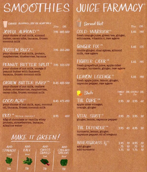 Menu At Juice Generation Pub Bar New York City 101 Maiden Ln   175baf5ba6f73aabb8dcca1c891c1fa7 