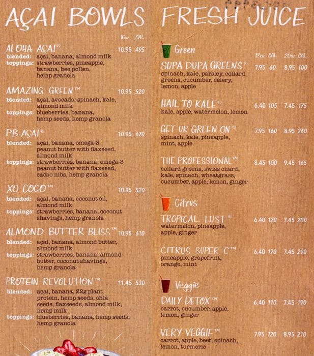 Menu At Juice Generation Pub Bar West New York 117 W 72nd St   Cbf3f0038a3f19d5bf87bec6a40a30d8 