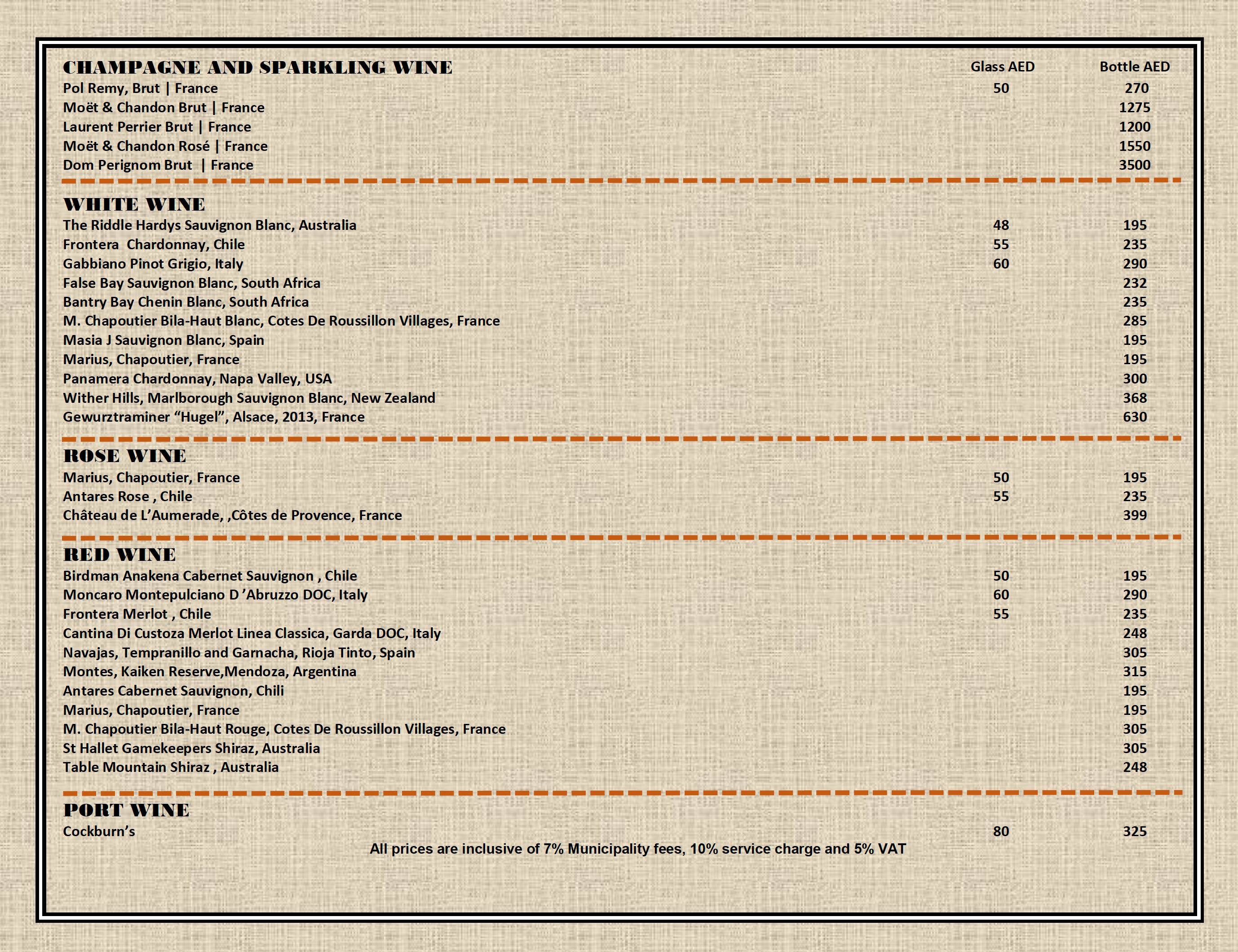 Menu at Chutney's Restaurant Mövenpick Hotel & Apartments, Dubai