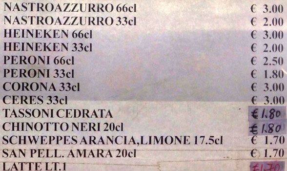 Menu di PuntoBar09 