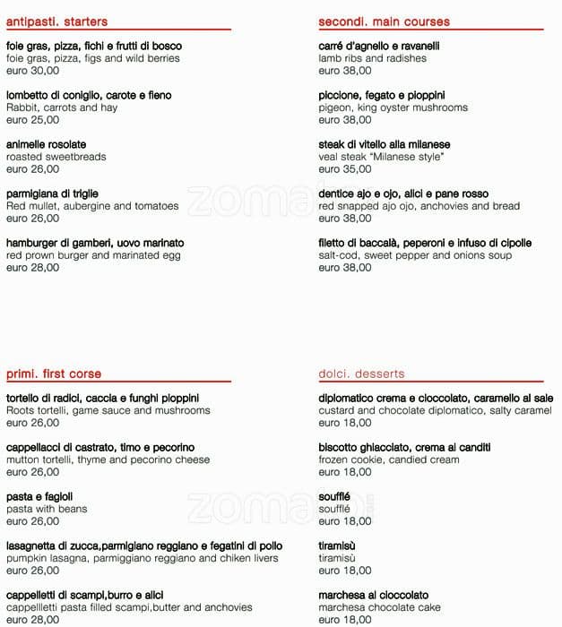 Menu di Open Colonna Bistrò 