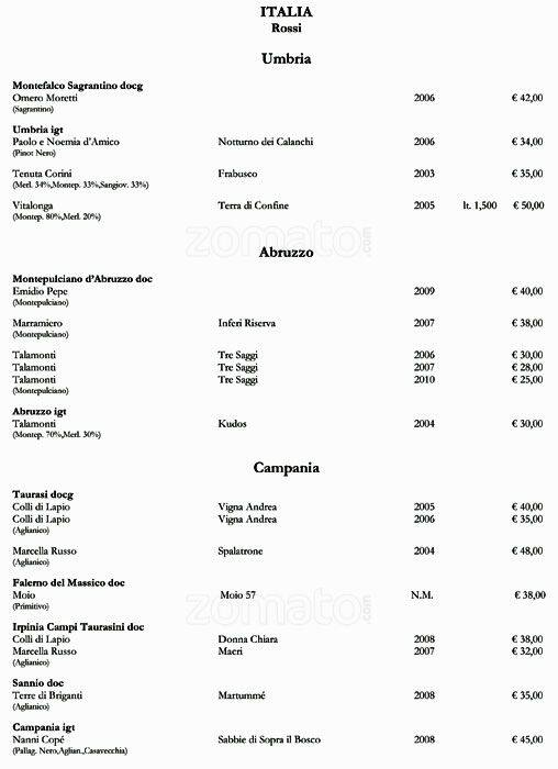 Menu di Open Colonna Bistrò 