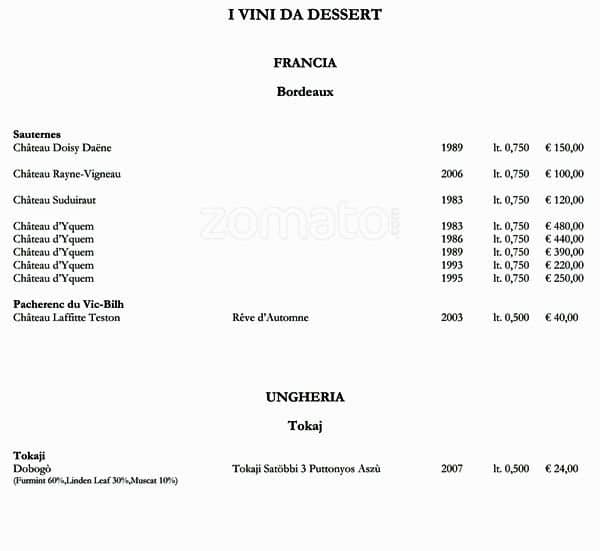 Menu di Open Colonna Bistrò 