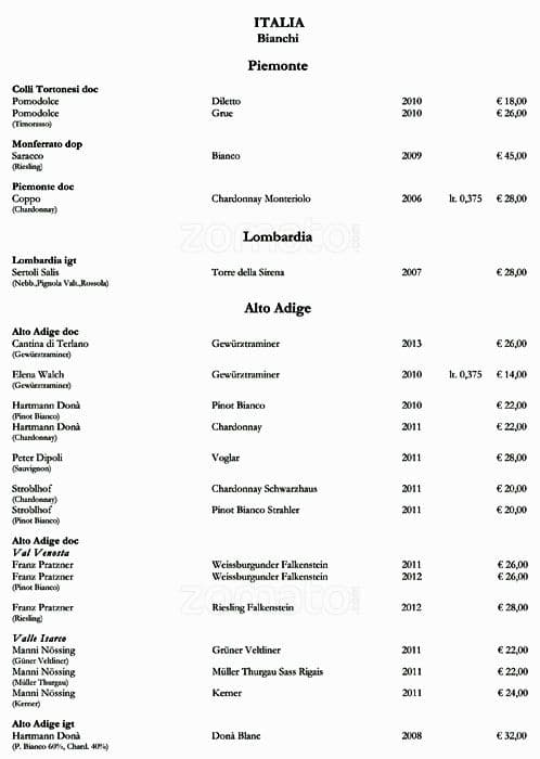 Menu di Open Colonna Bistrò 