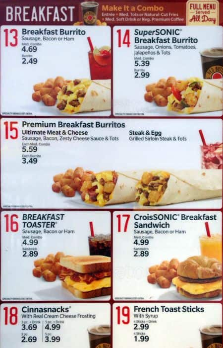 Sonic Menu Prices 2021 | vlr.eng.br