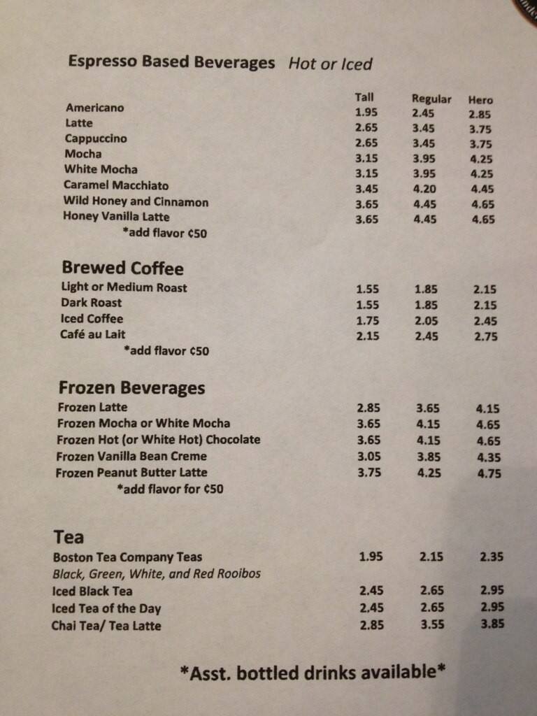 Wild Hero Coffee Company Menu, Menu for Wild Hero Coffee Company, Mustang, Oklahoma City