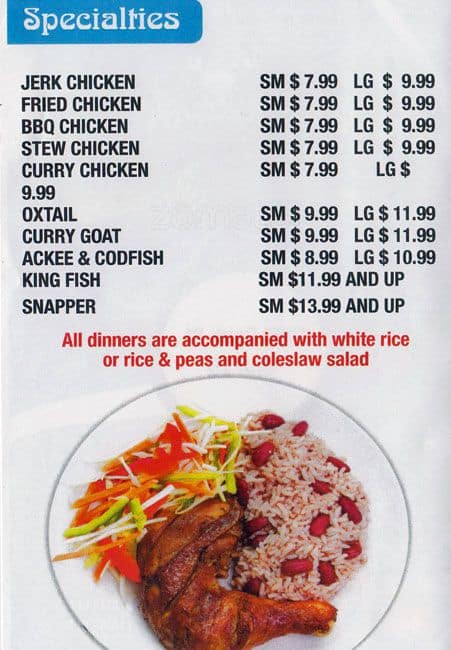 Ocho Rios Menu For Riverside Ottawa Urbanspoon Ocho Rios Menu