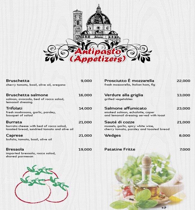 Piccolo Mondo Ristorante Italiano Menu Zomato Lebanon