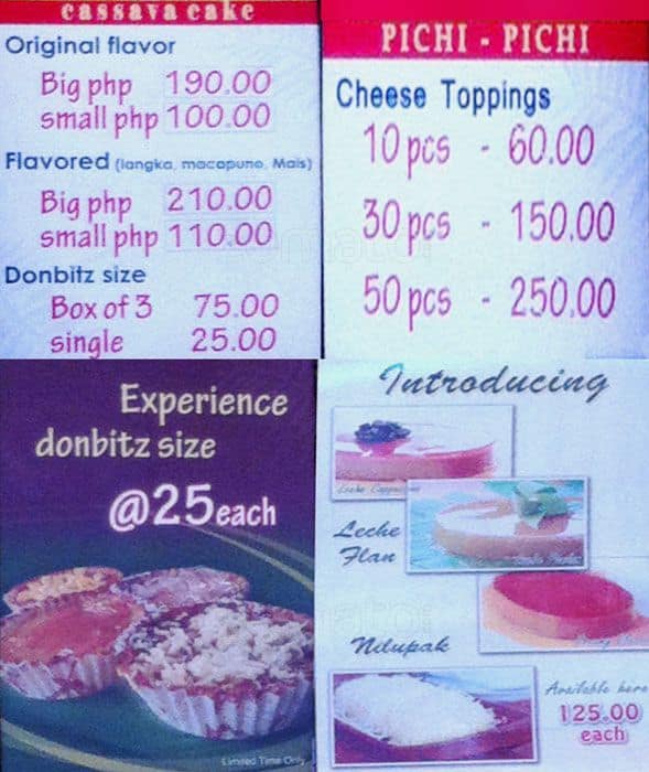Don Benitos Menu, Menu for Don Benitos, Santa Mesa, Manila - Zomato ...