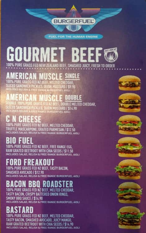 Menu At Burgerfuel Restaurant Hastings