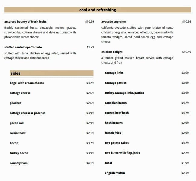 Menu at Flap Jacks of Oak Lawn restaurant, Oak Lawn