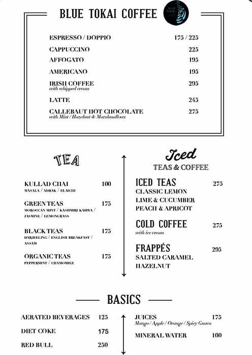 Menu at Fable cafe, Mumbai, Aashiyana Apartment