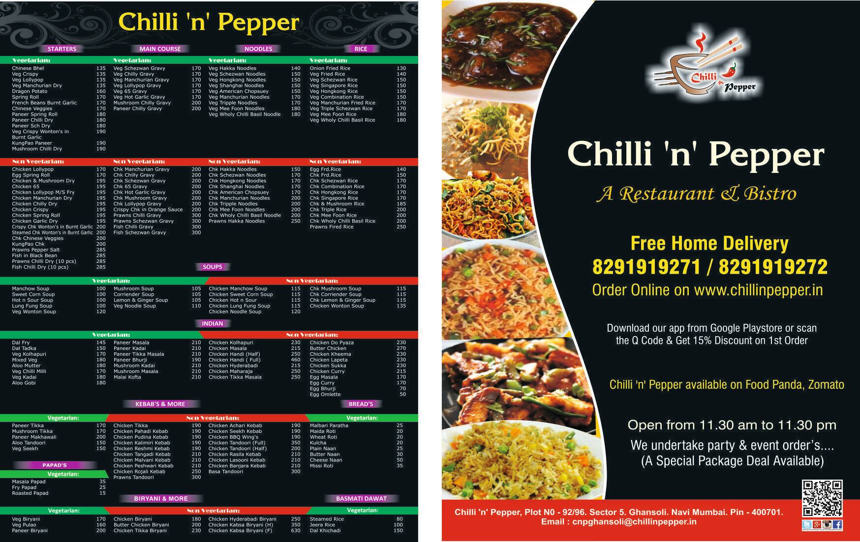 Chilli 'n' Pepper Menu Zomato