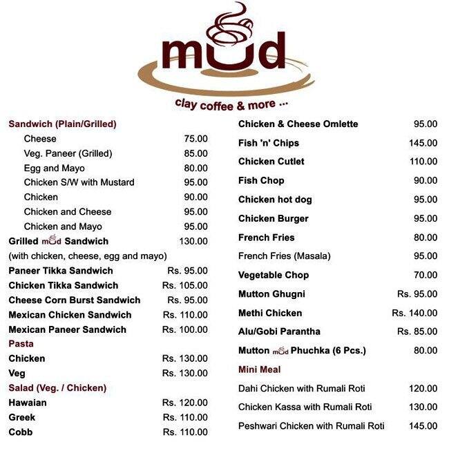 MUD Menu, Menu for MUD, Gariahat, Kolkata Zomato